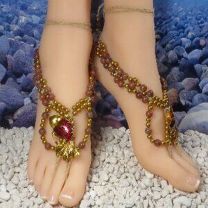 NEW Goldfish and Gemstone Barefoot Sandals